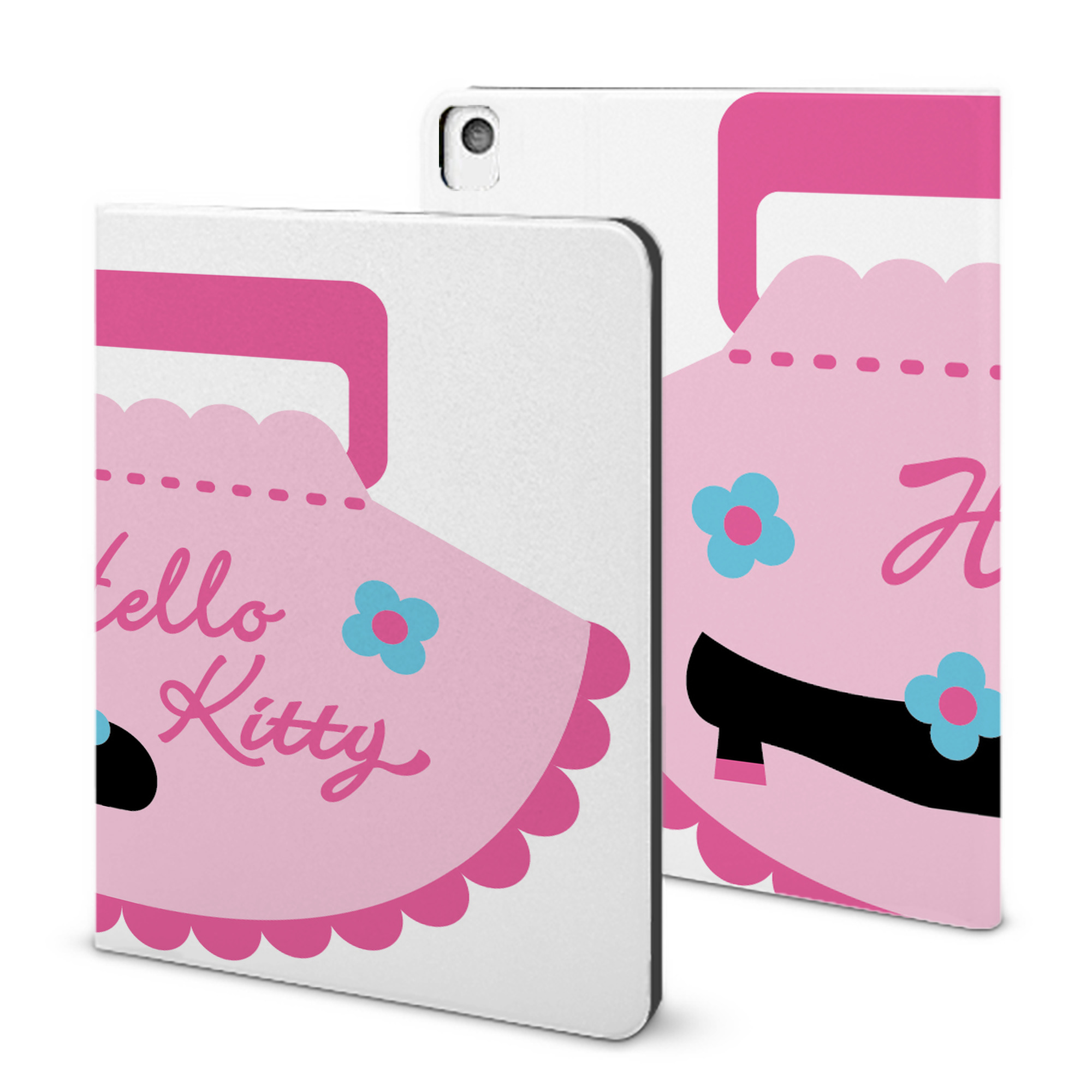 （画像用） Hello Kitty ハローキティ IPadケース ペンホルダー付き ブックスタイルデザイン